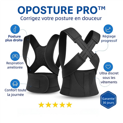 OPOSTURE PRO™ -   REDRESSEZ VOTRE DOS ET ÉLIMINEZ VOS DOULEURS NATURELLEMENT
